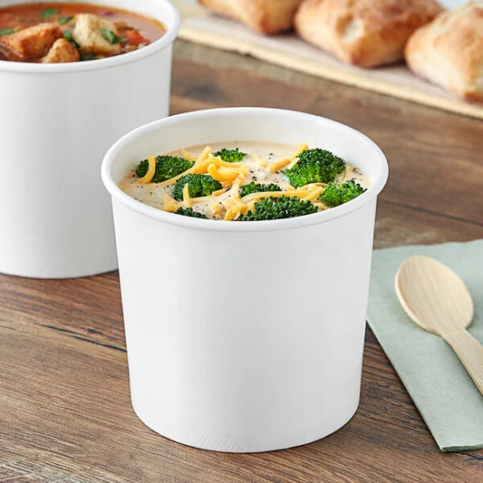26oz. White Paper Cup - 500/Case