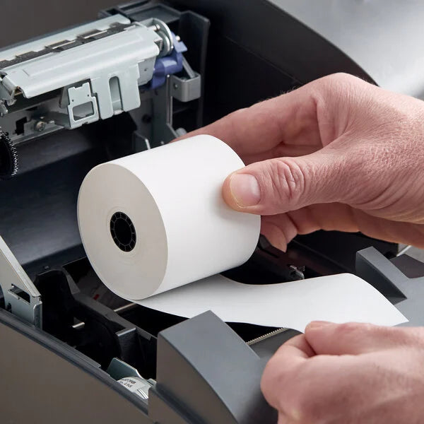 2 1/4" x 220' Thermal Paper Cash Register POS / Calculator Paper Roll - 50/Case