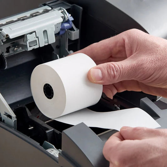 2 1/4" x 220' Thermal Paper Cash Register POS / Calculator Paper Roll - 50/Case