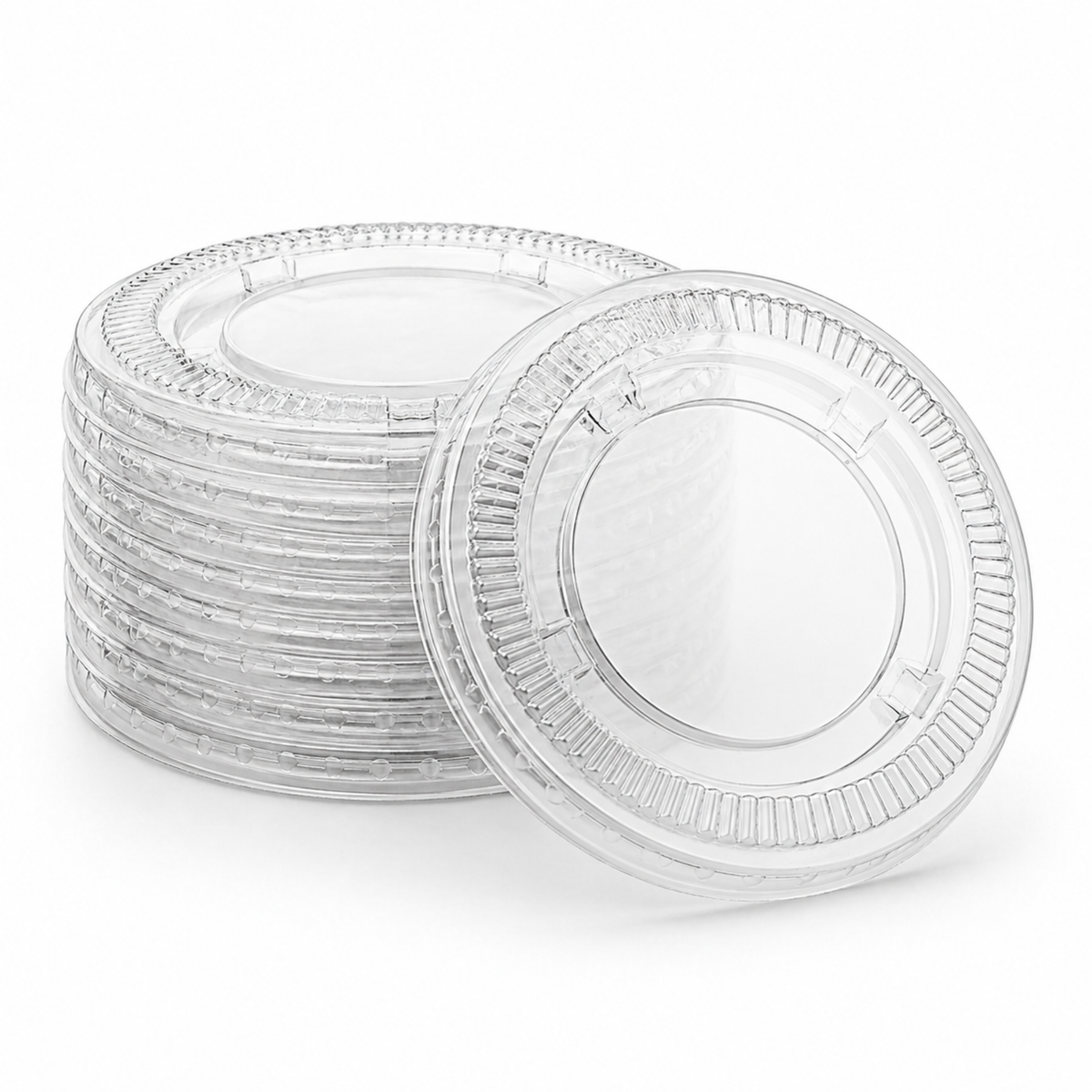 3.25 oz / 4 oz Clear Portion Cup Lids, 2500 Count Case