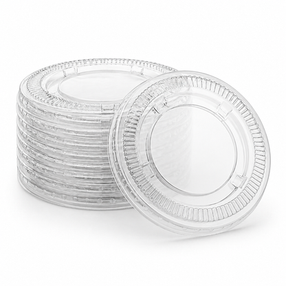3.25 oz / 4 oz Clear Portion Cup Lids, 2500 Count Case