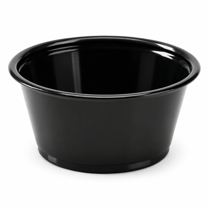 3.25 oz Black Portion Cups, 2500 Count Case