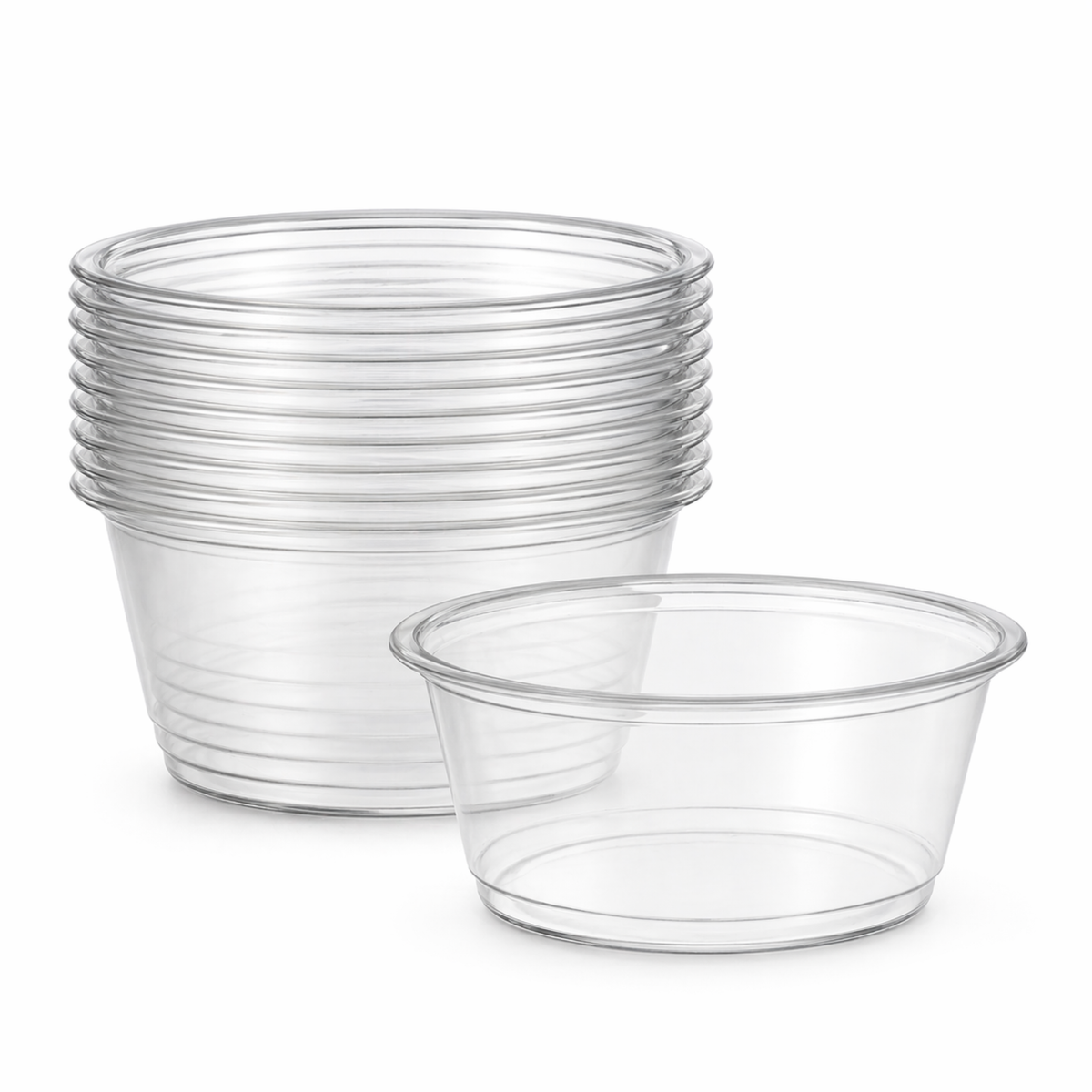 3.25 oz Clear Portion Cups, 2500 Count Case