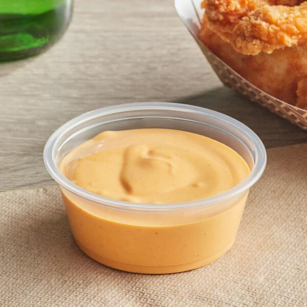 3.25oz. Clear Plastic Souffle Cup / Portion Cup Heavy Duty - 2,500/Case