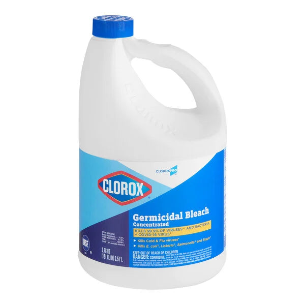 Clorox 121 oz. Concentrated Germicidal Bleach - 3/Case