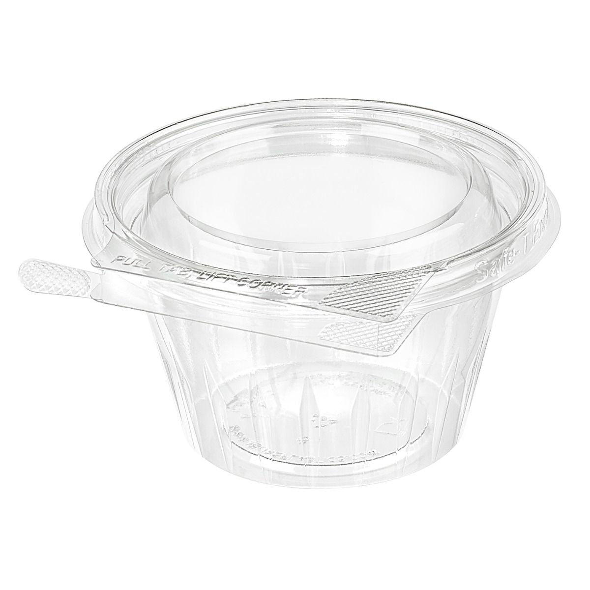 8 oz. Desert Cup, Safe-T-Fresh Tamper Evident Grab and Go Cup with Lid - 272/Case