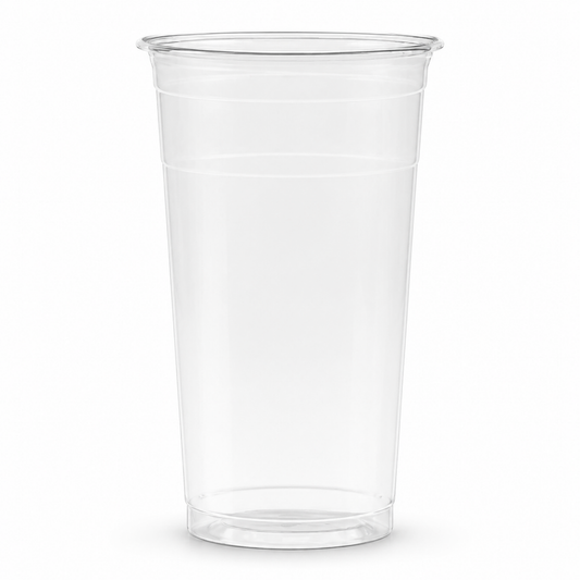 Rise Up 32 oz Clear PET Plastic Straight Wall Cold Cup - 300/Case