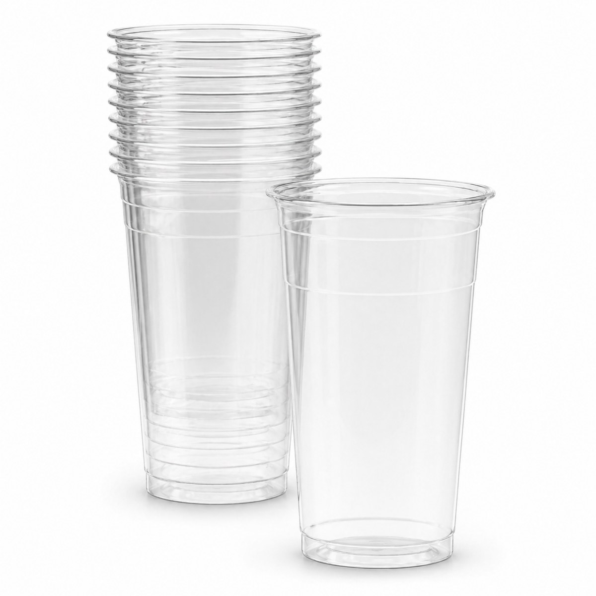 Rise Up 32 oz Clear PET Plastic Straight Wall Cold Cup - 300/Case