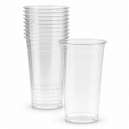 Rise Up 32 oz Clear PET Plastic Straight Wall Cold Cup - 300/Case
