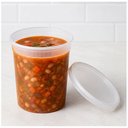32oz Combo Deli Soup Container - 240/Case