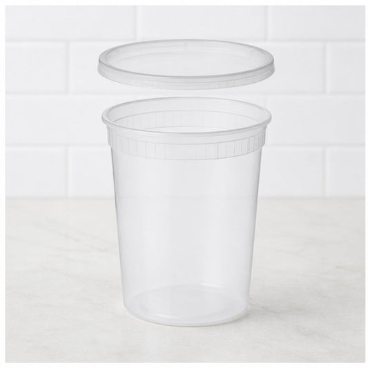 32oz Combo Deli Soup Container - 240/Case