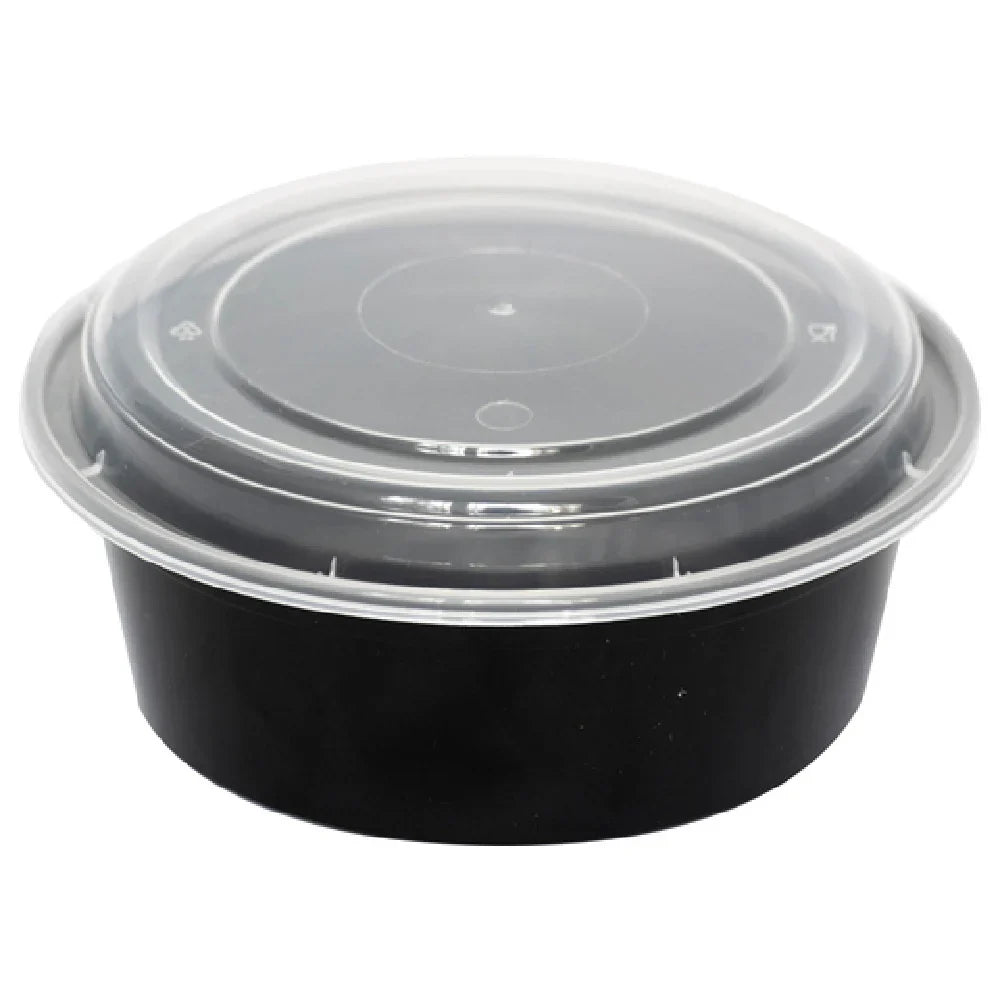 32oz Round Food Container w/ Lid - 150/Case
