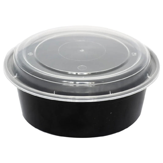 32oz Round Food Container w/ Lid - 150/Case