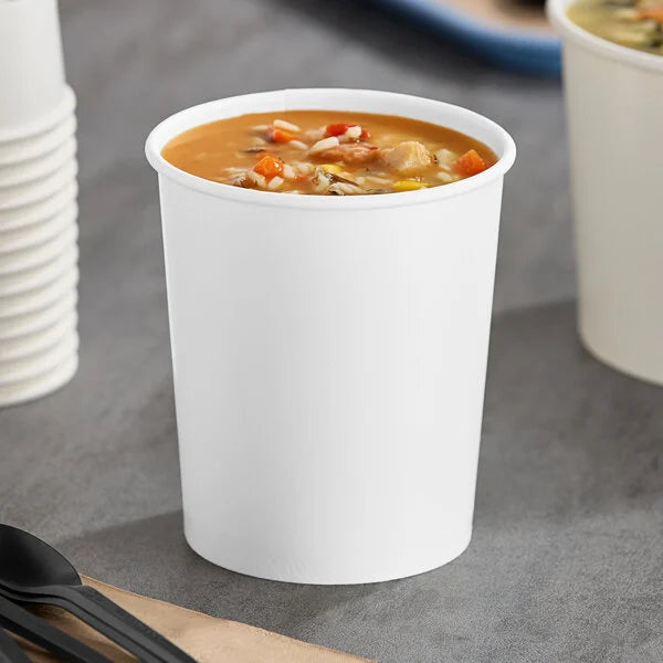 32oz. White Paper Cup - 500/Case