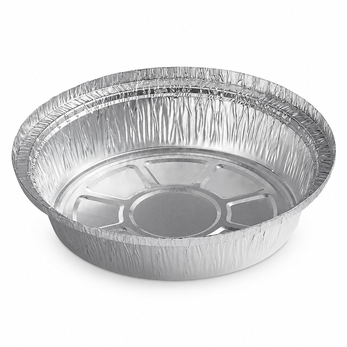 7" Round Heavy Duty Aluminum Foil Container - 500/Case