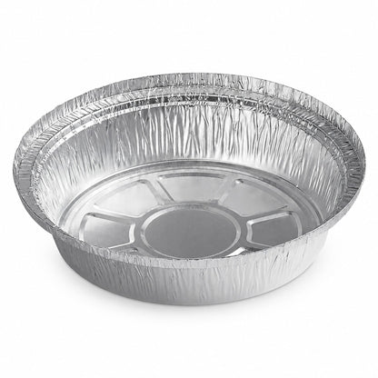7" Round Heavy Duty Aluminum Foil Container - 500/Case
