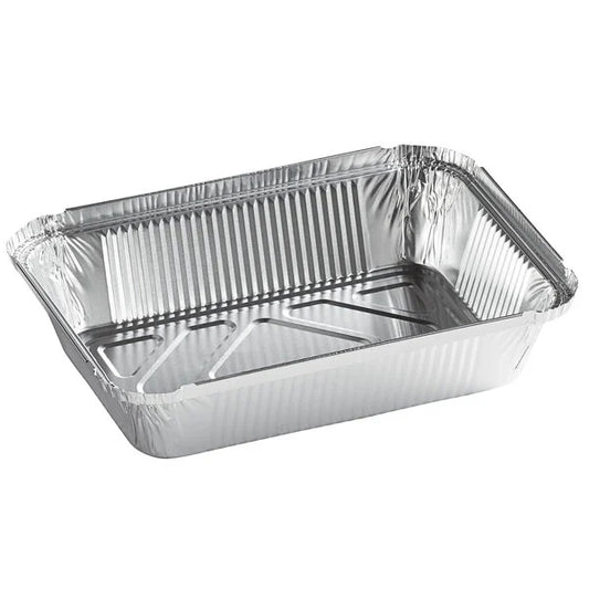 2.25 lb. Oblong Foil Take-Out Container - 500/Case
