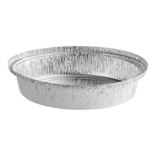 8" Round Aluminum Foil Pan Standard Weight - 500/Case