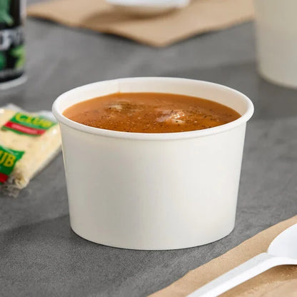 8oz. White Paper Cup Combo - 250/Case
