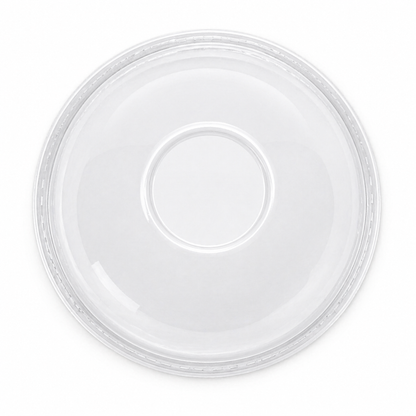 Rise Up 9/12 oz Clear PET Dome Lid with No Hole - 1000/Case