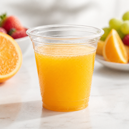 Rise Up 9 oz Clear PET Plastic Cold Cup - 1000/Case