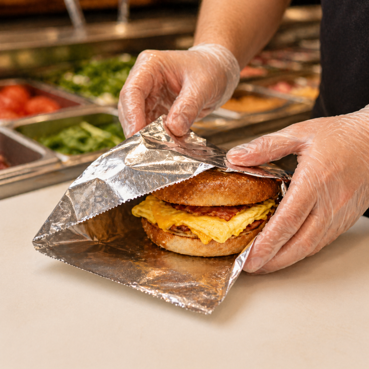 Rise Up 9" x 10 3/4" Interfolded Pop-Up Aluminum Foil Sheets - 3000/Case