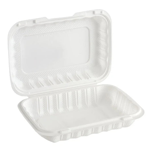 9x6 PP Hinged Container 206 White - 150/Case