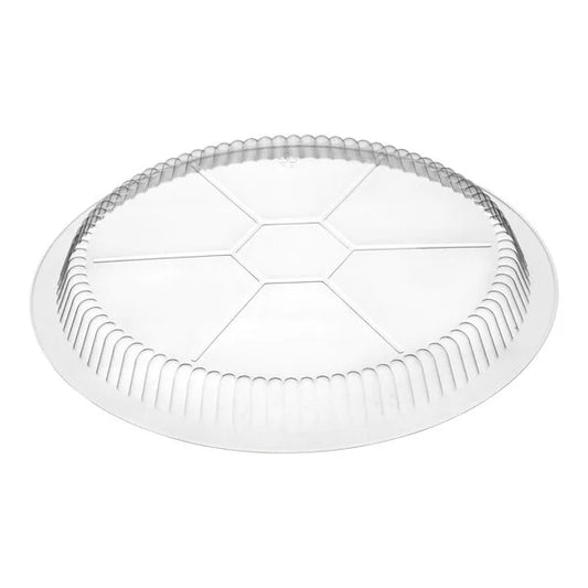 9" Clear Round Plastic Dome Lid - 500/Case