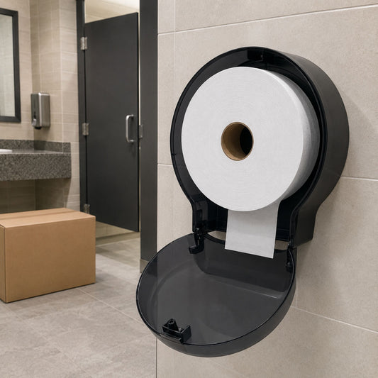 9" Jumbo Toilet Paper Rolls - 12/Case