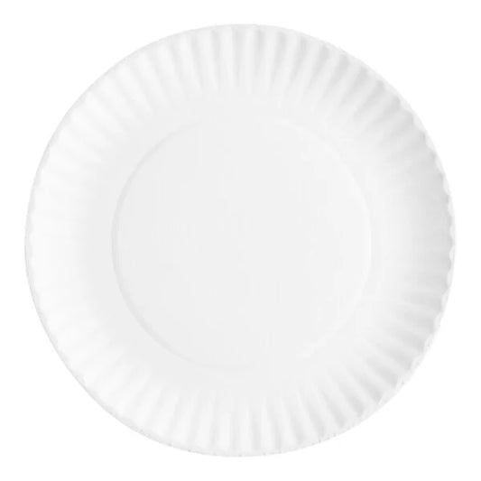 9" White Paper Plate - 1,000/Case