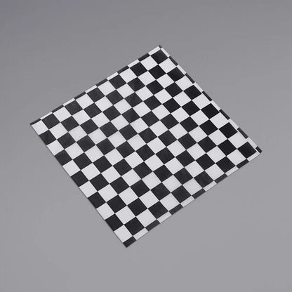 12"x12" Black Check Deli Wrap Paper (basket Liner) - 5,000/Case