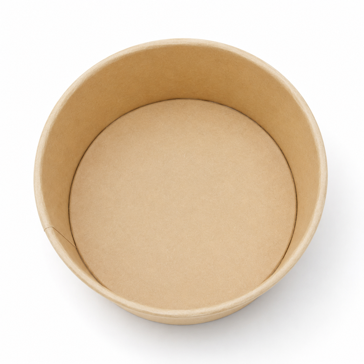 25 oz Round Kraft Food Container - 300/Case