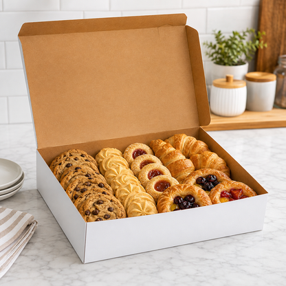 9" x 9" x 4" White Customizable Cake / Bakery Box - 200/Case