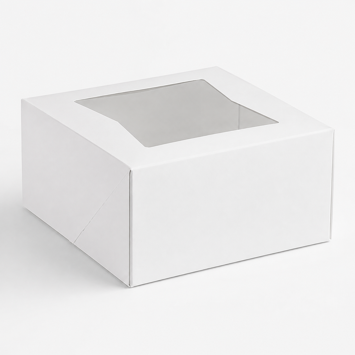 6" x 6" x 3" White Window Pie / Bakery Box / Cake Box - 200/Case