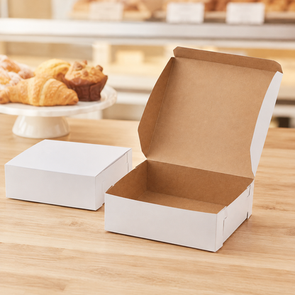 8" x 8" x 3" White Pie / Bakery Box - 250/Case