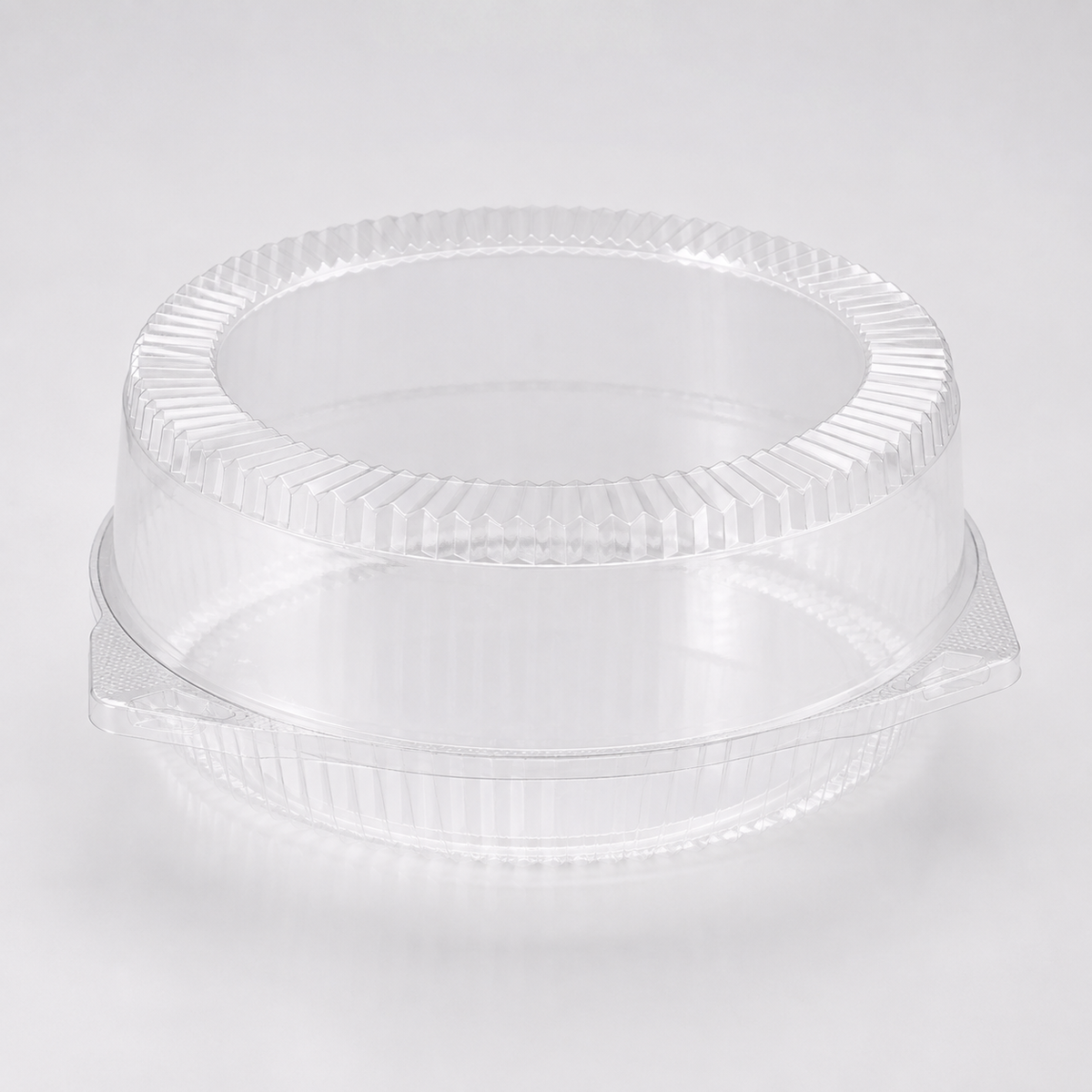 10" Clear Hinged Pie Clamshell Container Deep - 200/Case