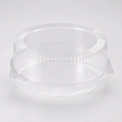 10" Clear Hinged Pie Clamshell Container Deep - 200/Case