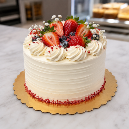 10" Gold Laminated Corrugated Cake Circle - 100/Case