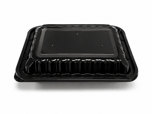 9x6 Hinged Container Shine Black - 150/Case