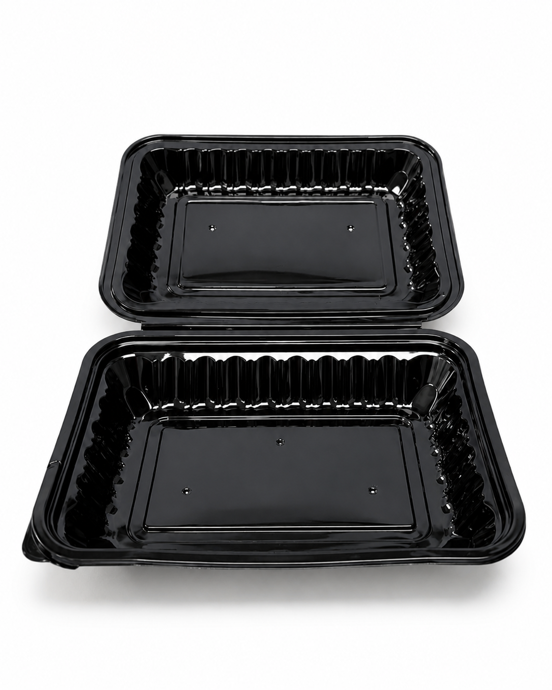 9x6 Hinged Container Shine Black - 150/Case