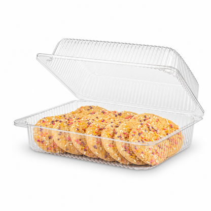 Locking Hinged Container Clear 9.5" X 6.75" x 3" - 350/Case
