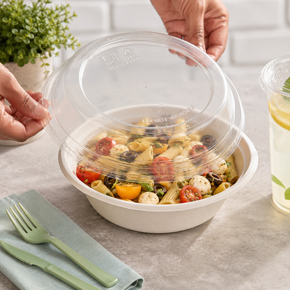 24, 32, and 48 oz. Round Vented Dome Take-Out Lid - 400/Case