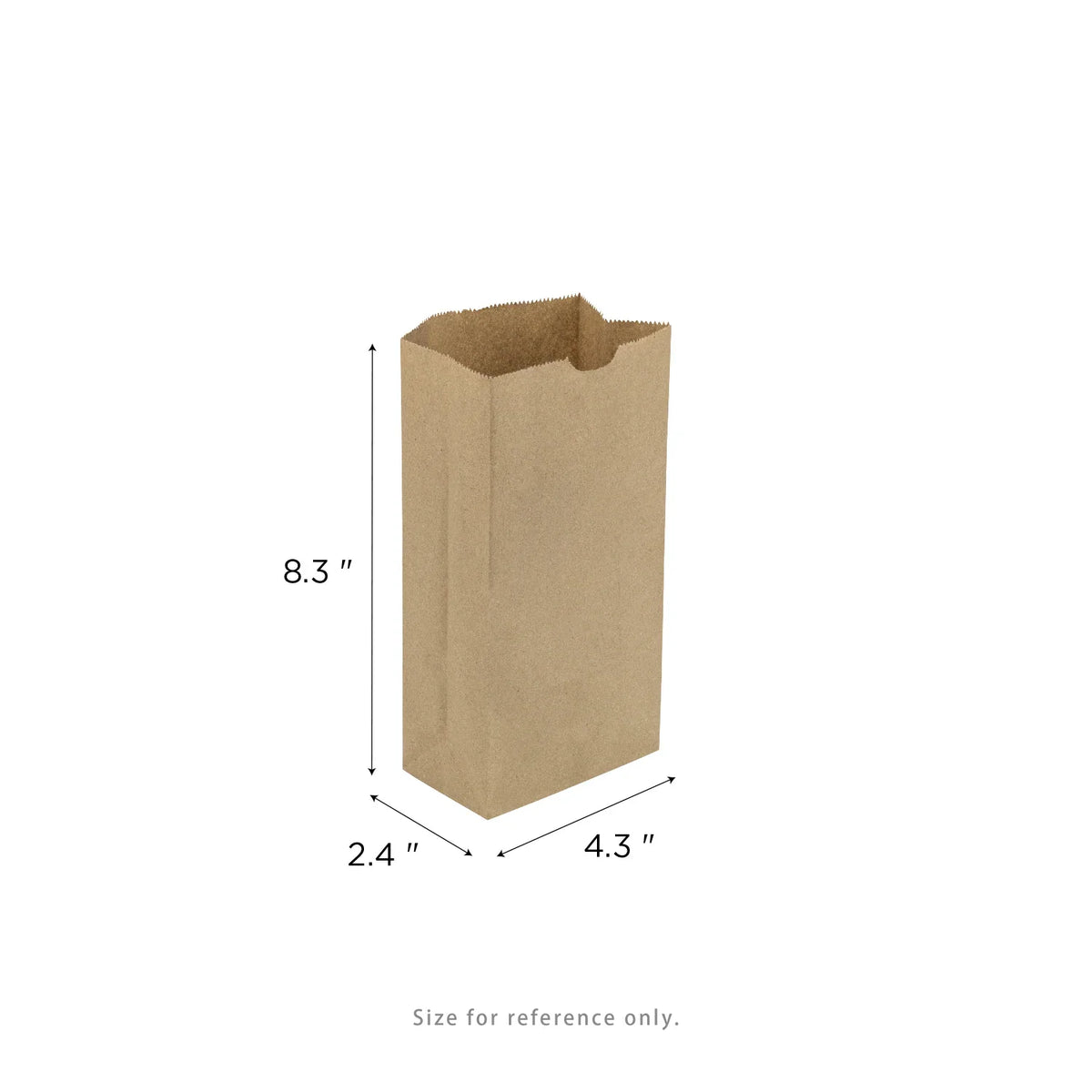 Canada #2 lb. Natural Kraft Paper Bag - 500/Pack
