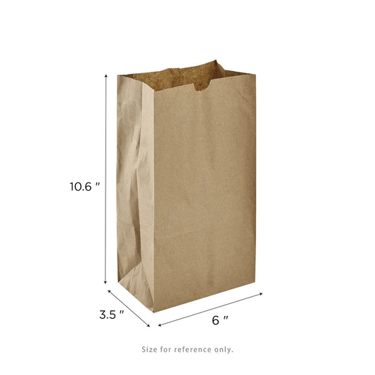 Canada 6 lb Natural Kraft Paper Bag - 500/Pack