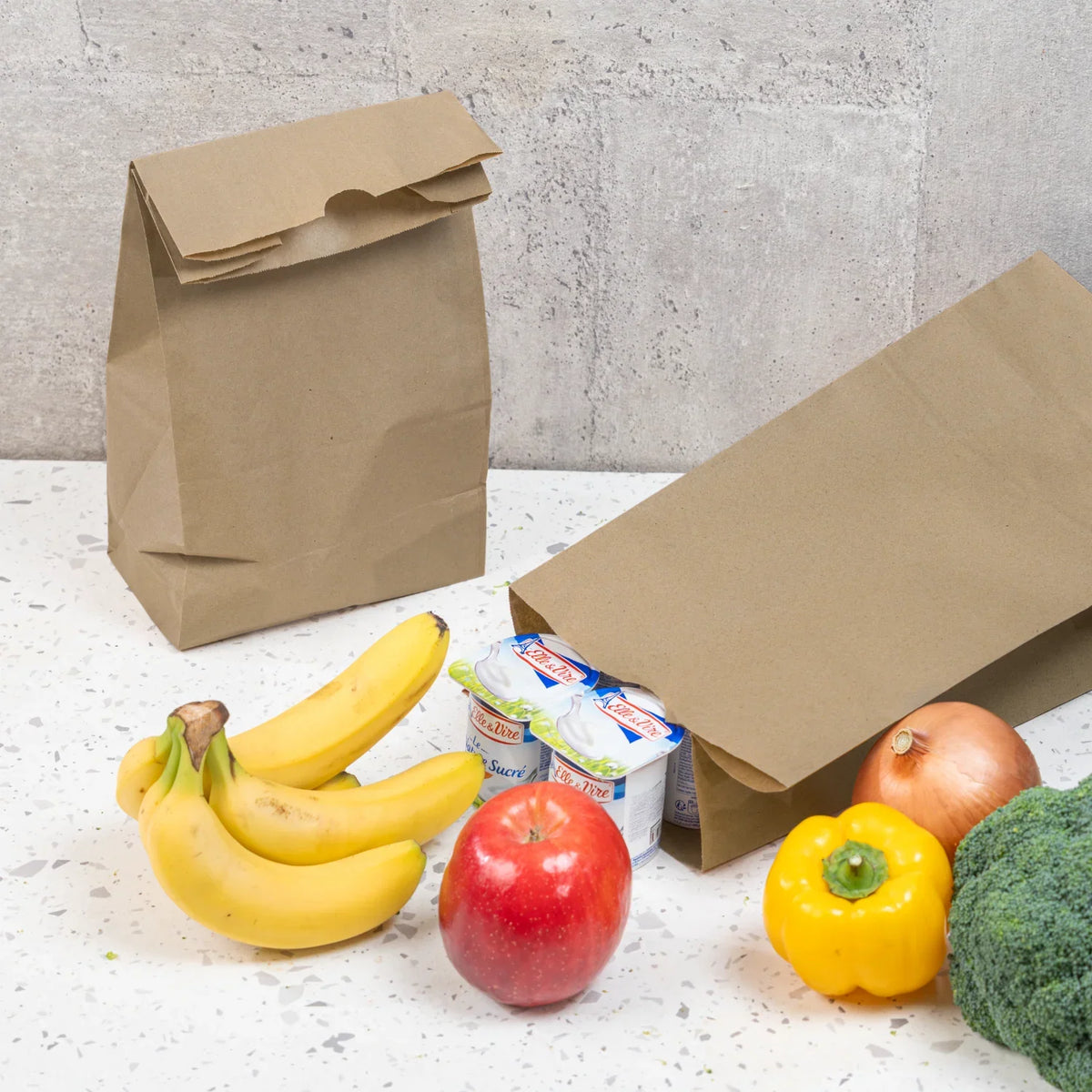 Canada 12 lb Natural Kraft Paper Bag - 500/Pack