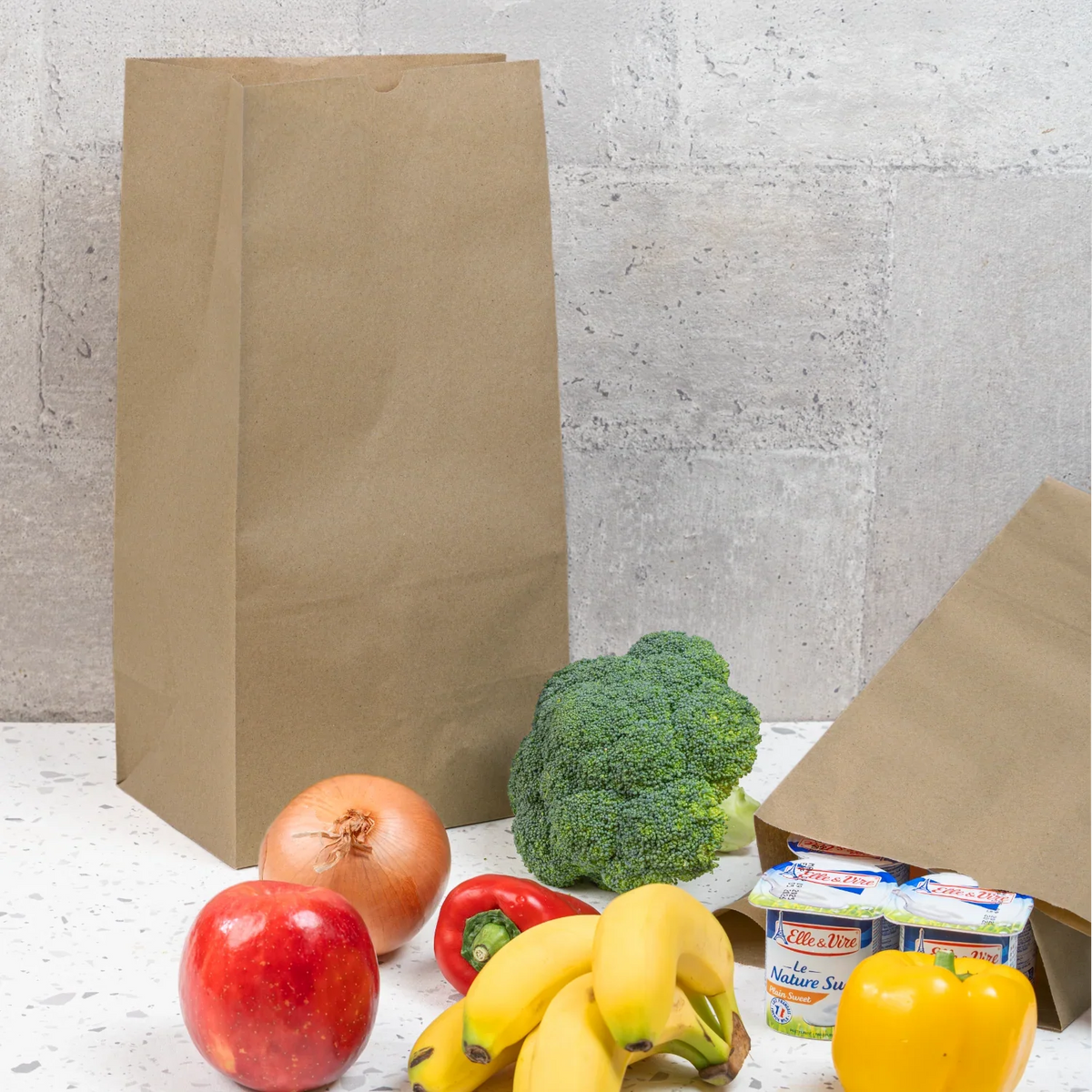 Canada 20 lb Natural Kraft Paper Bag - 500/Pack