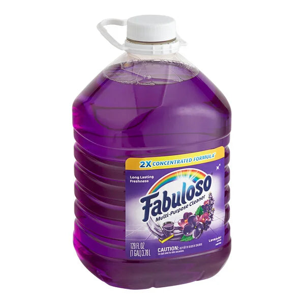 Fabuloso 1 Gallon Lavender Scent Multi-Purpose Cleaner - 4/Case