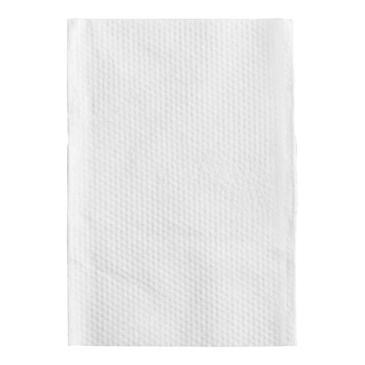 White 2-Ply Wide Interfold 6 1/4" x 4 3/8" Dispenser Napkin - 6,000/Case