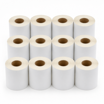 Ishida Continuous Labels - 2.50" x 1560" - White (12 Rolls/Case)
