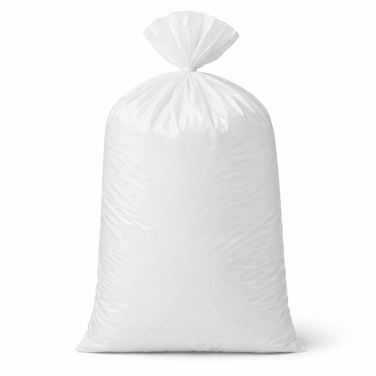 White Jumbo Plastic Utility Bags 20" x 8" x 35" 24 Mic - 200/Case